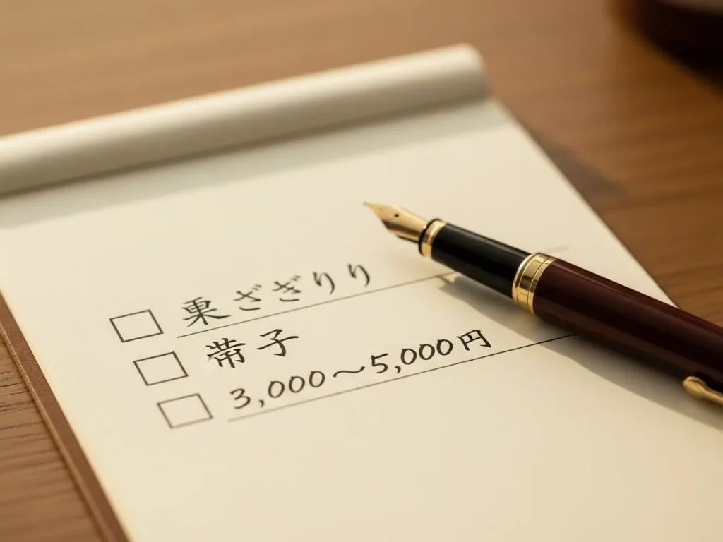 法要で住職へ渡す手土産ののしマナー!選び方と相場を完璧解説